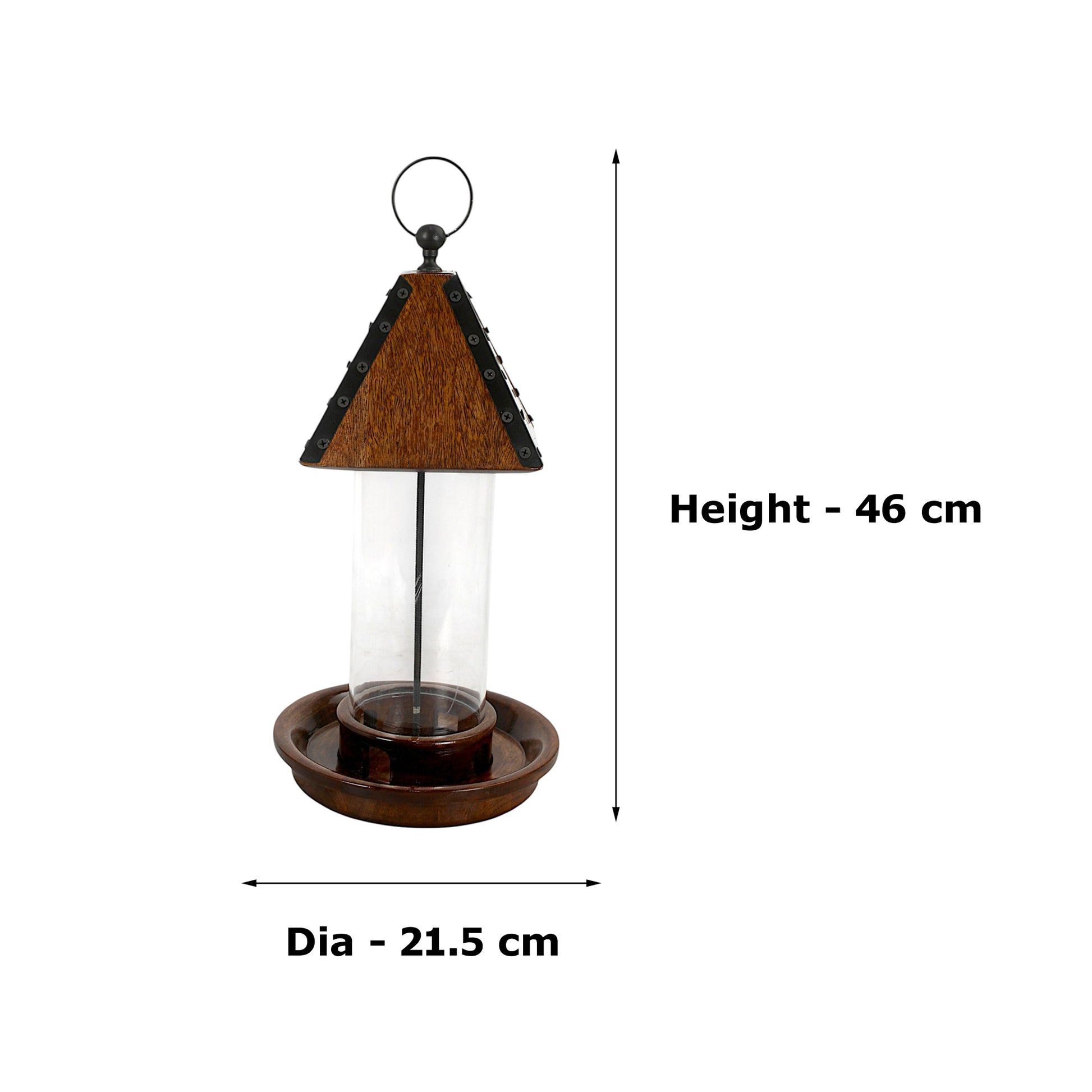 Lamp-Inspired Wooden Bird Feeder