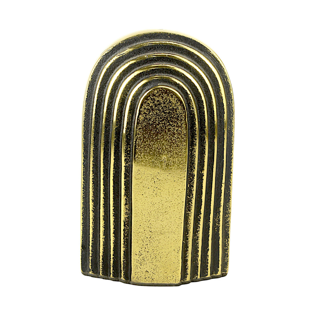 Modern Golden Aluminum Reverse U-Shape Figurine
