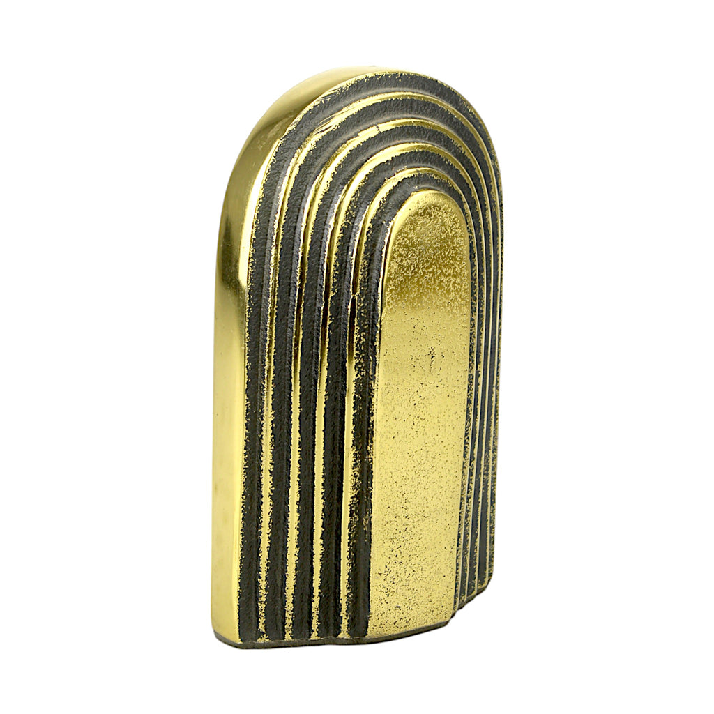 Modern Golden Aluminum Reverse U-Shape Figurine