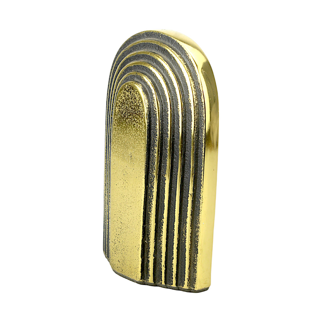 Modern Golden Aluminum Reverse U-Shape Figurine