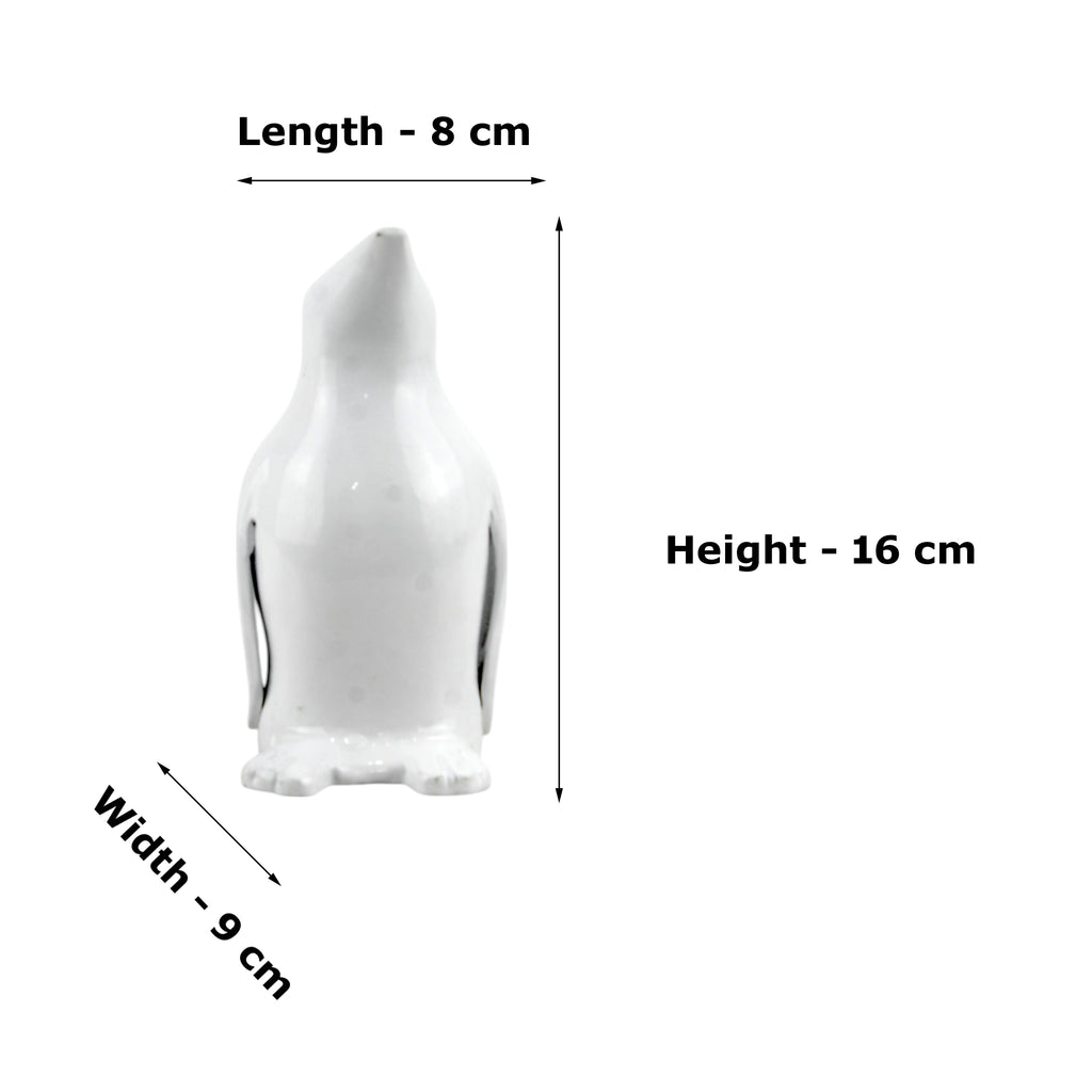 White Aluminum Penguin Figurine
