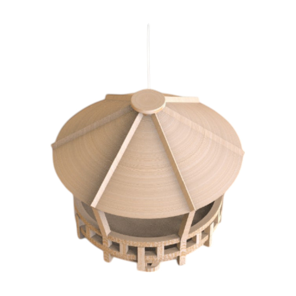 Wooden Bird Feeder with Sloped Roof