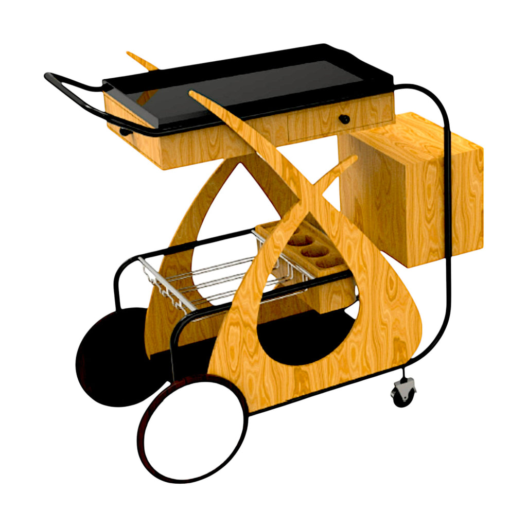 Wooden Designer Hospitality Bar Trolley