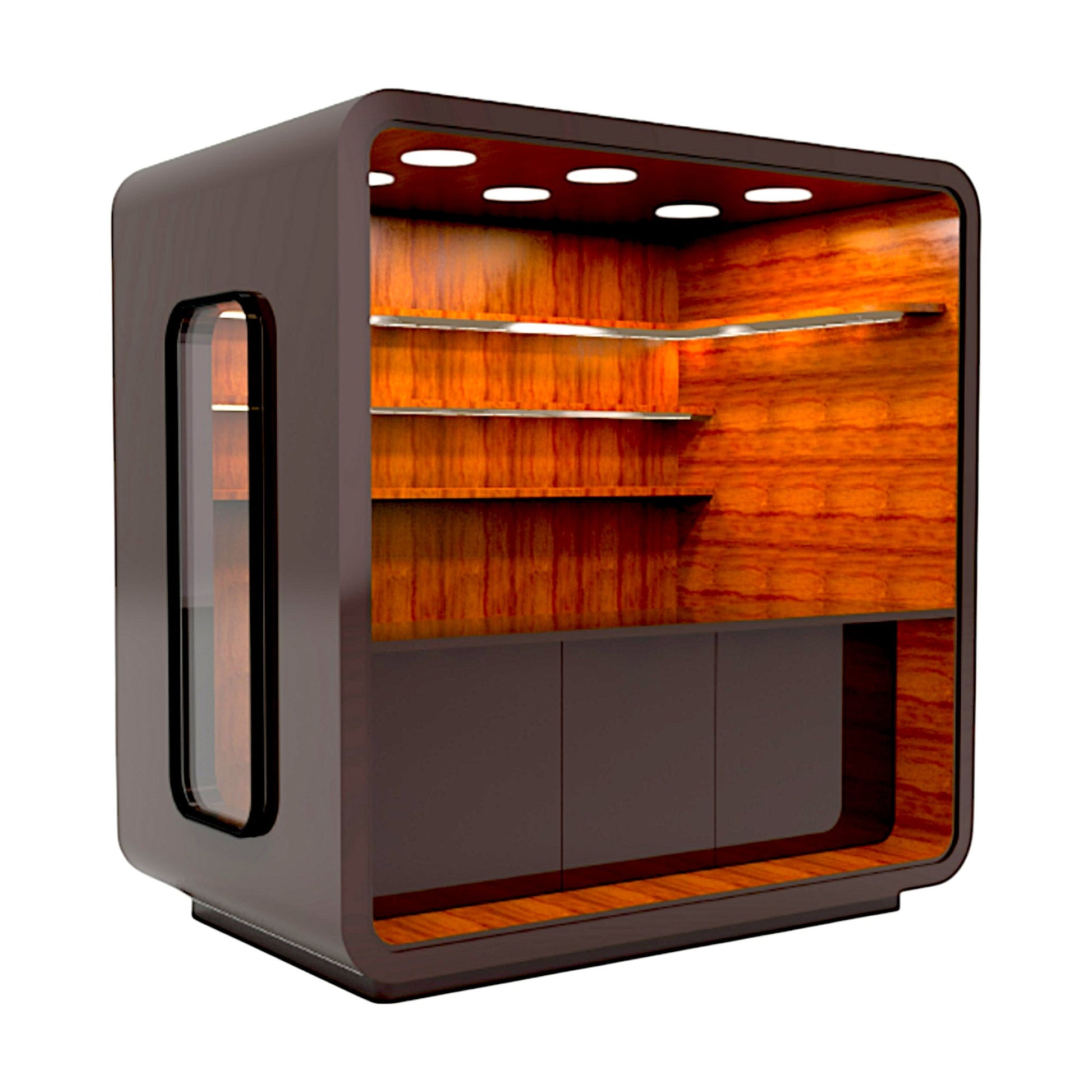 Contemporary Wooden Tea Stand