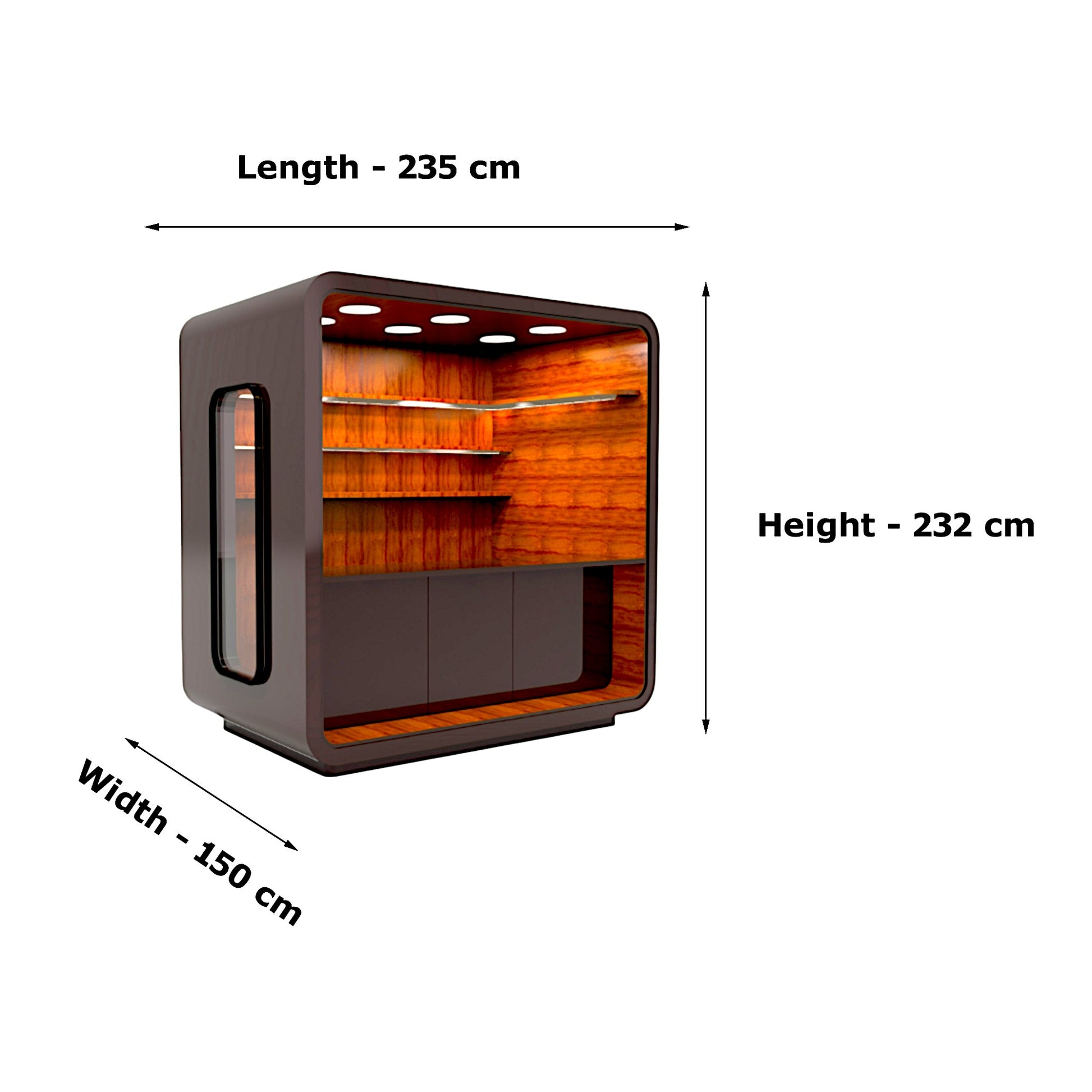 Contemporary Wooden Tea Stand