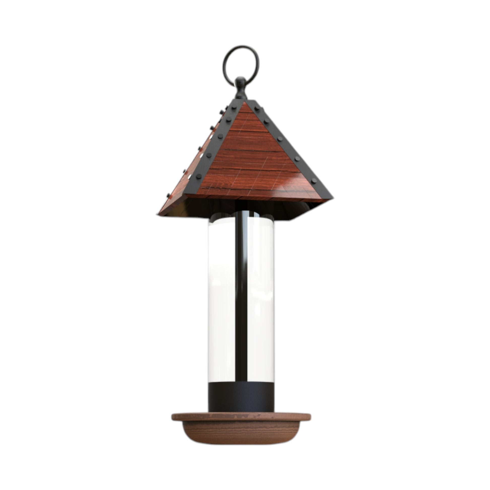 Lamp-Inspired Wooden Bird Feeder